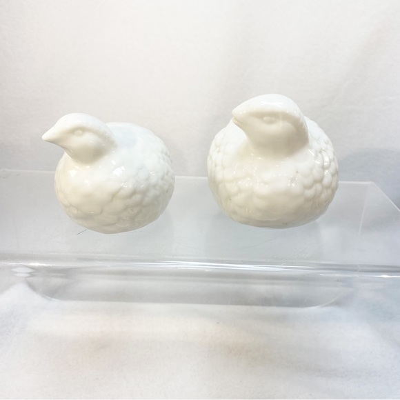 Vintage White Porcelain Toyo Set of Two Quail Made in Japan 3.5” & 4” - Picture 6 of 9